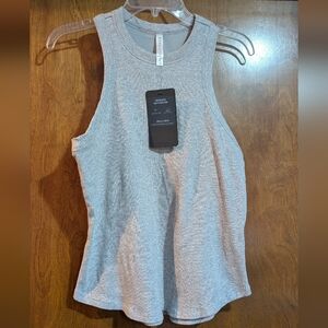 NWT Fabletics Gray Ribbed Tank Top XL